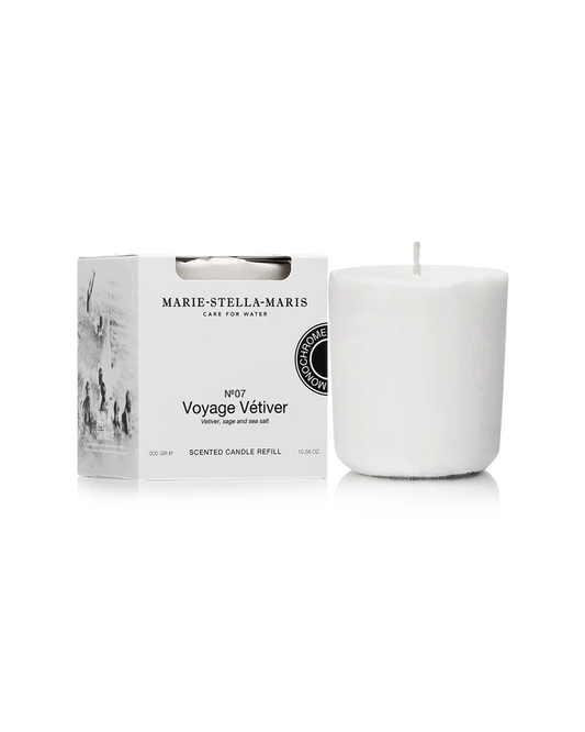 Scented candle REFILL 300 gr No.07 Voyage Vétiver