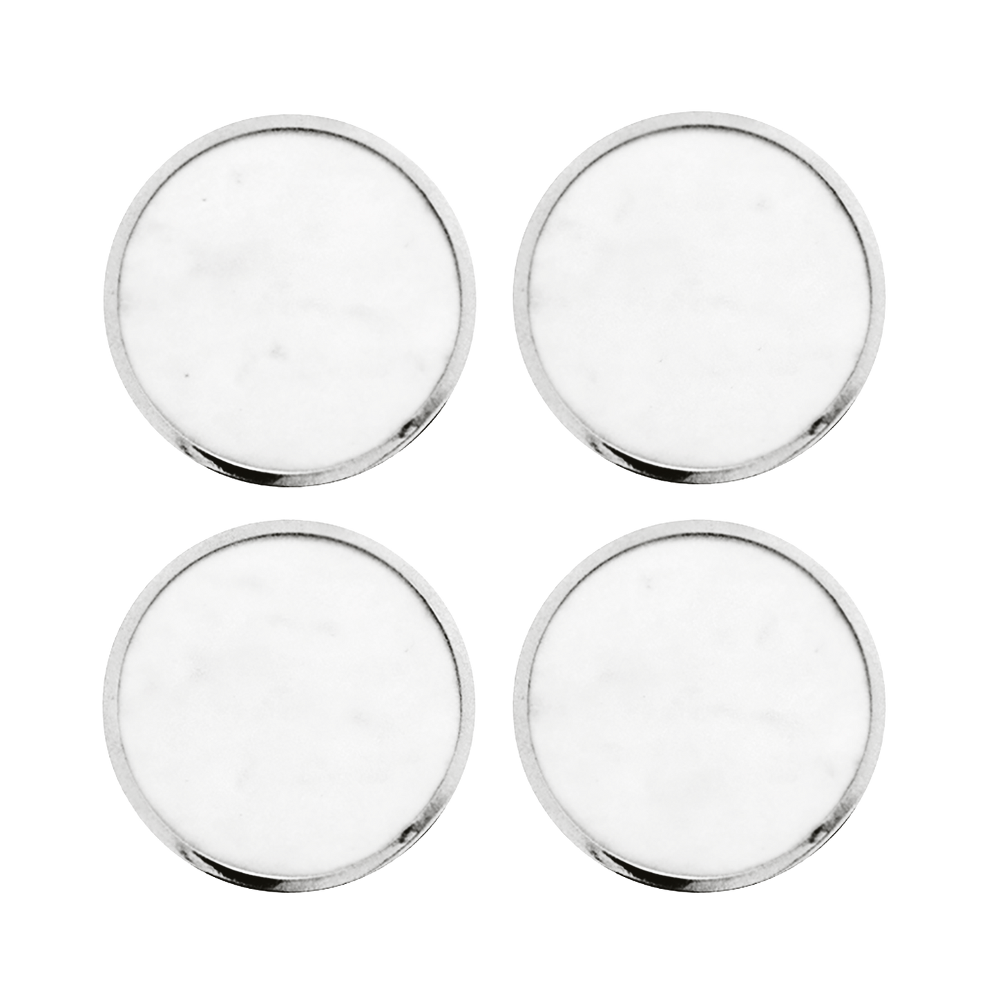 Coasters - White Marble