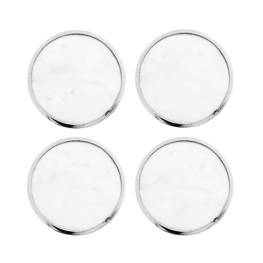 Coasters - White Marble