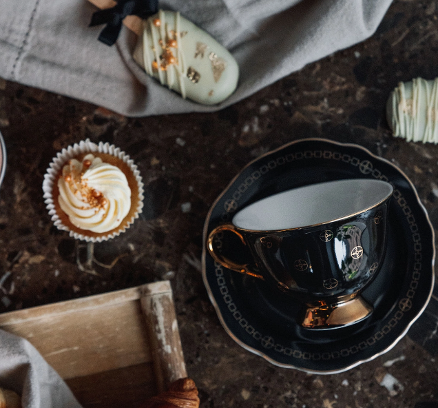 Cup with saucer - Anima Gemella Nero