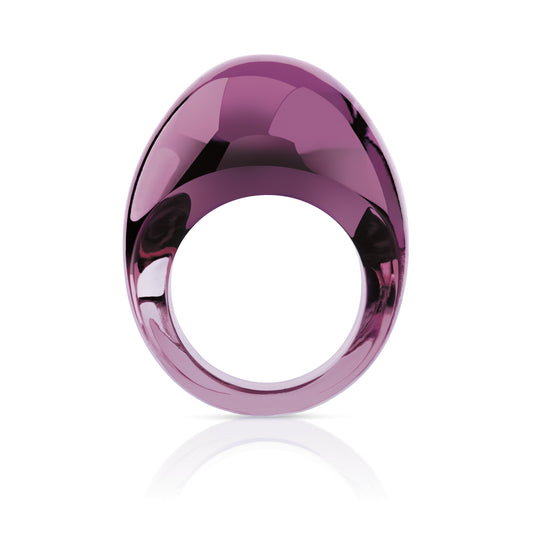 CABOCHON RING PURPLE 52